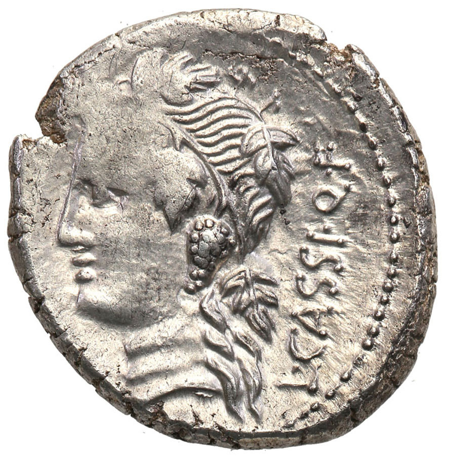 Republika Rzymska. L. Cassius Q. f. Longinus 78 p.n.e., denar